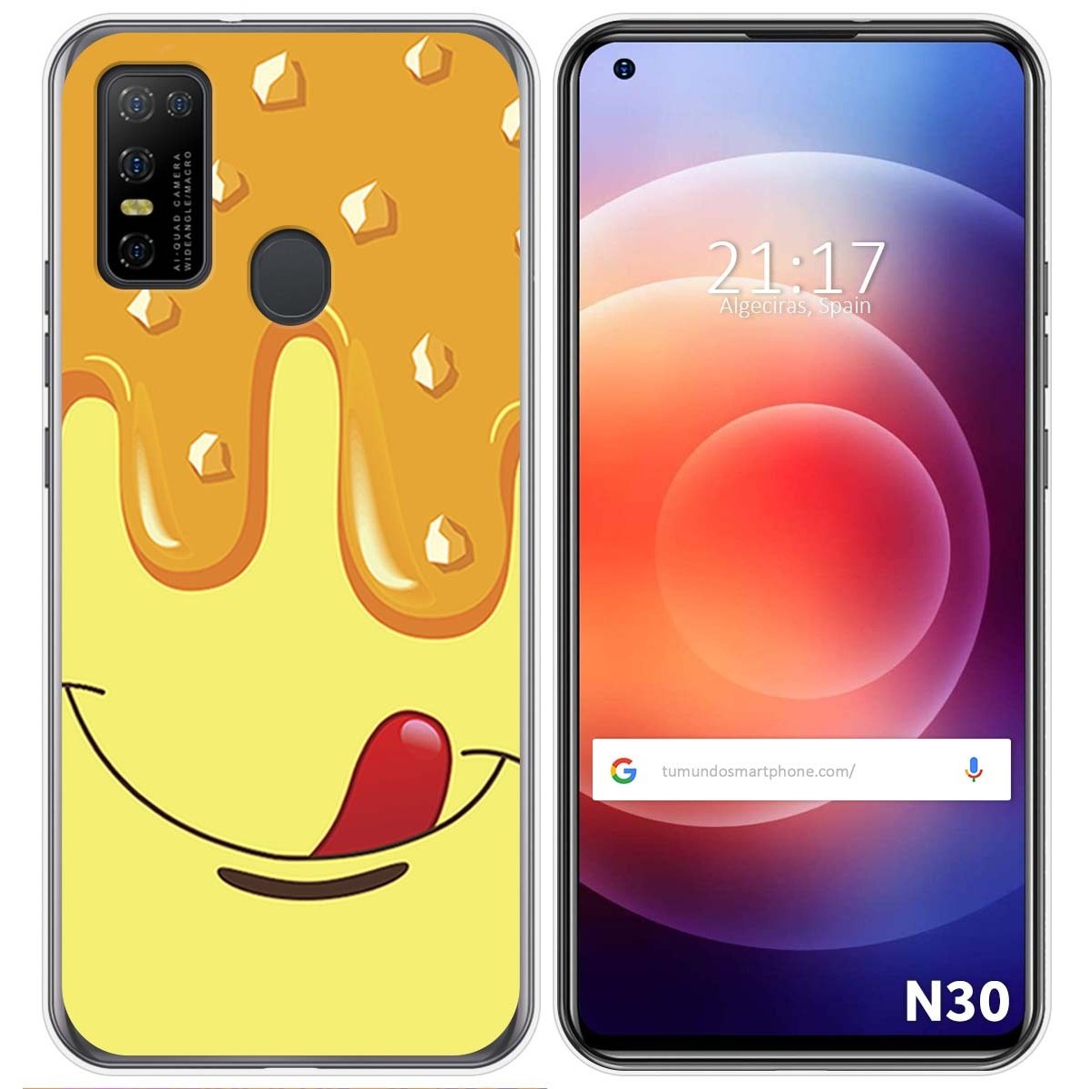 Funda Gel Tpu para Doogee N30 diseño Helado Vainilla Dibujos