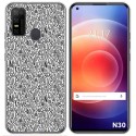 Funda Gel Tpu para Doogee N30 diseño Letras Dibujos