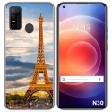 Funda Gel Tpu para Doogee N30 diseño Paris Dibujos