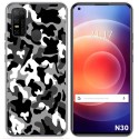 Funda Gel Tpu para Doogee N30 diseño Snow Camuflaje Dibujos