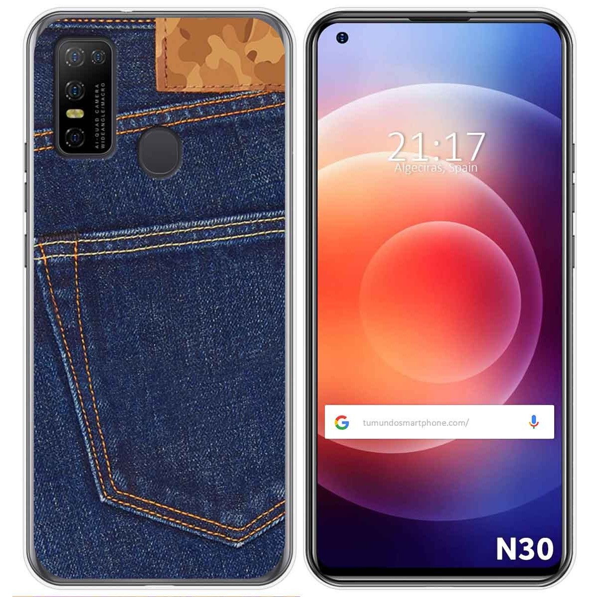 Funda Gel Tpu para Doogee N30 diseño Vaquero Dibujos