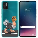 Funda Gel Transparente para Umidigi A7S diseño Avestruz Dibujos