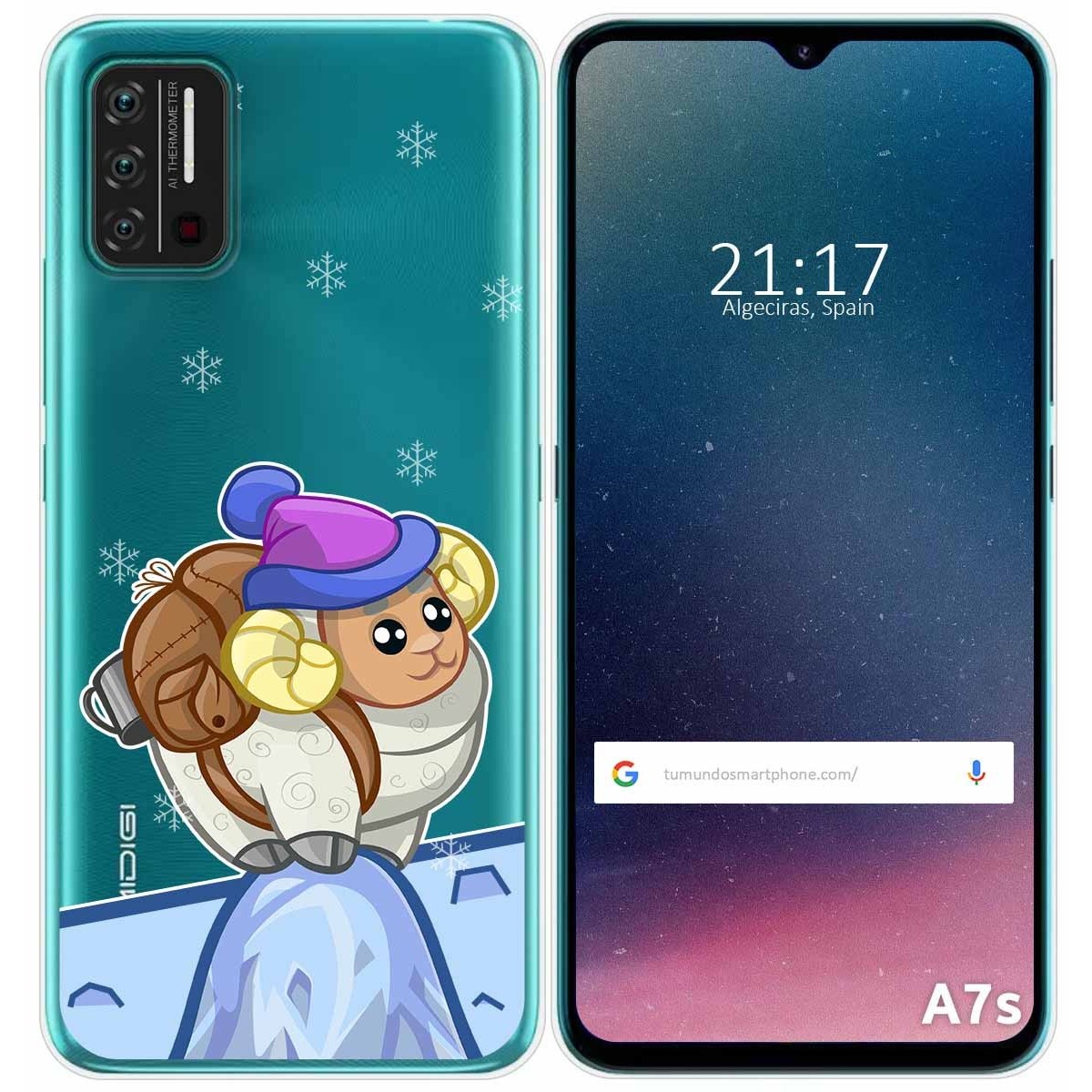 Funda Gel Transparente para Umidigi A7S diseño Cabra Dibujos