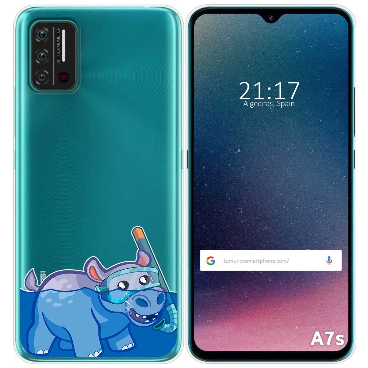 Funda Gel Transparente para Umidigi A7S diseño Hipo Dibujos