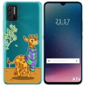 Funda Gel Transparente para Umidigi A7S diseño Jirafa Dibujos