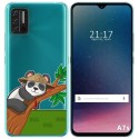 Funda Gel Transparente para Umidigi A7S diseño Panda Dibujos
