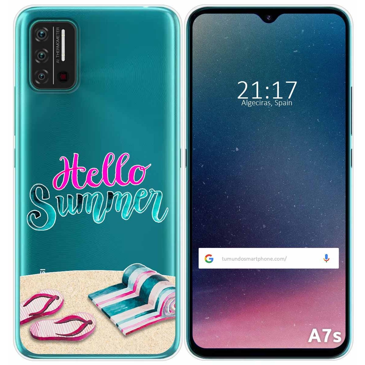 Funda Gel Transparente para Umidigi A7S diseño Summer Dibujos