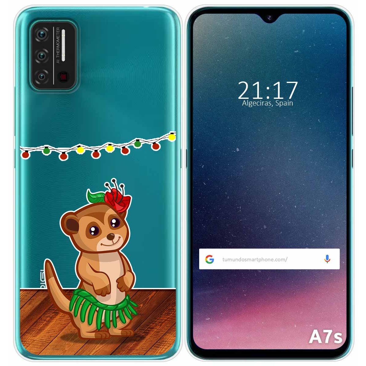 Funda Gel Transparente para Umidigi A7S diseño Suricata Dibujos