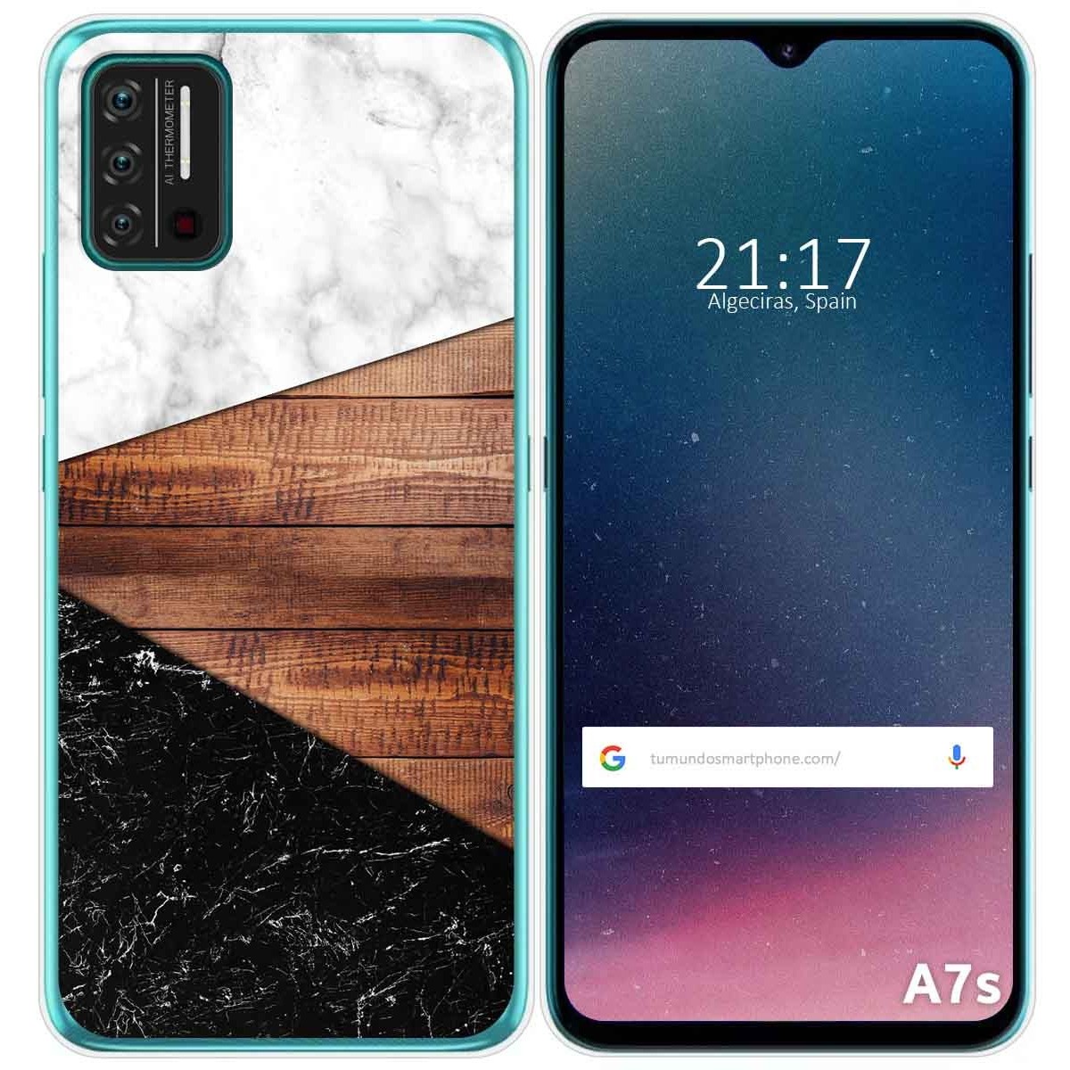 Funda Gel Tpu para Umidigi A7S diseño Mármol 11 Dibujos