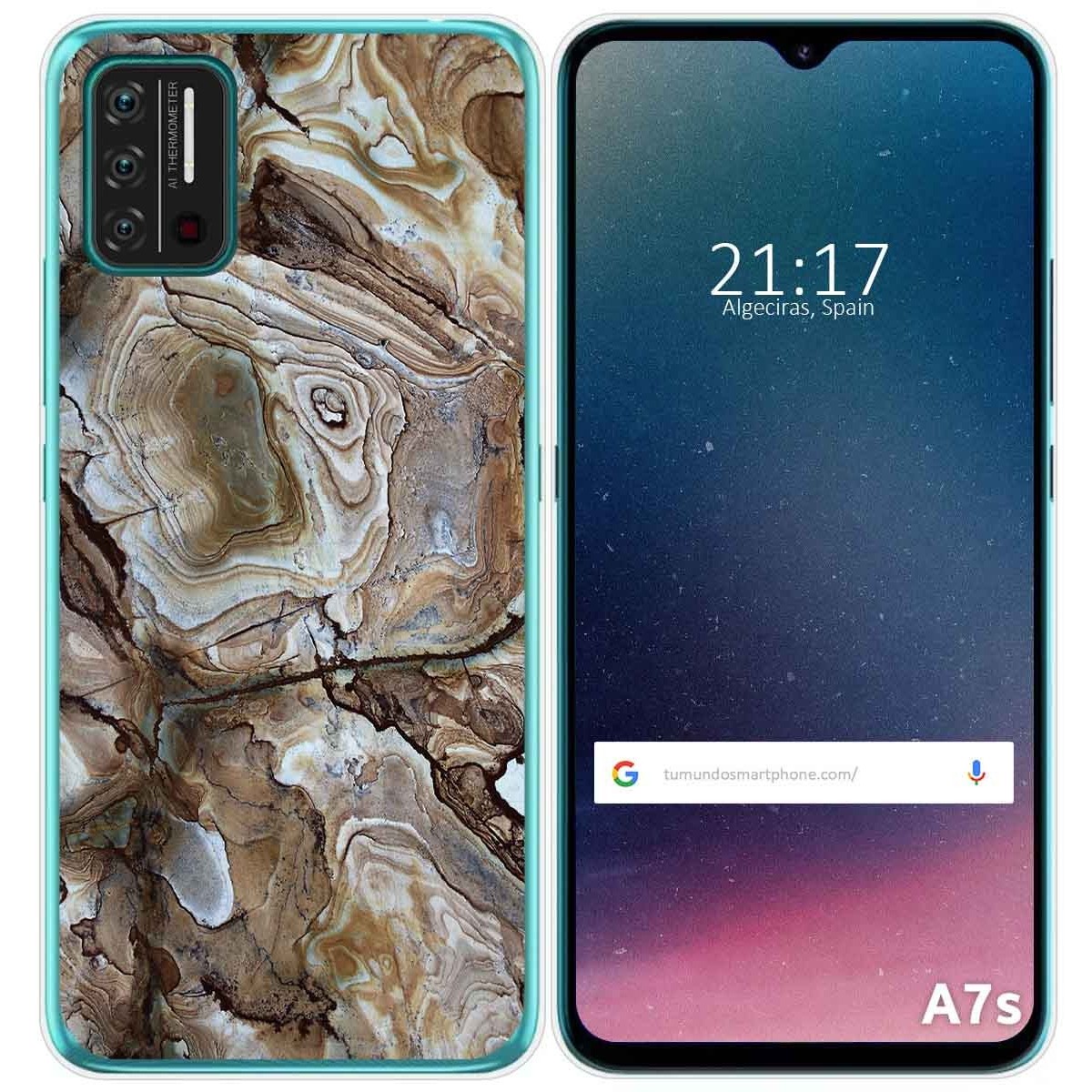 Funda Gel Tpu para Umidigi A7S diseño Mármol 14 Dibujos