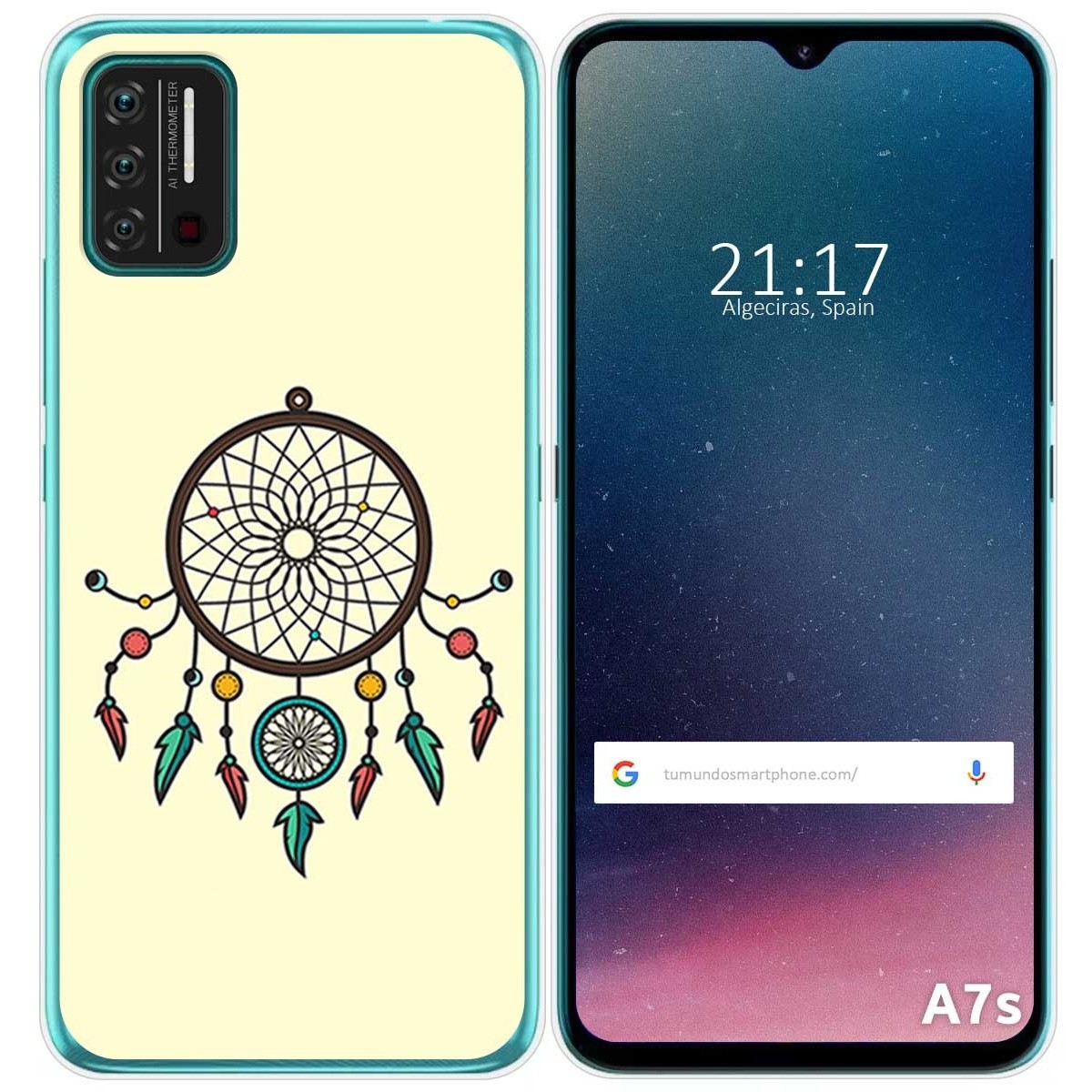 Funda Gel Tpu para Umidigi A7S diseño Atrapasueños Dibujos