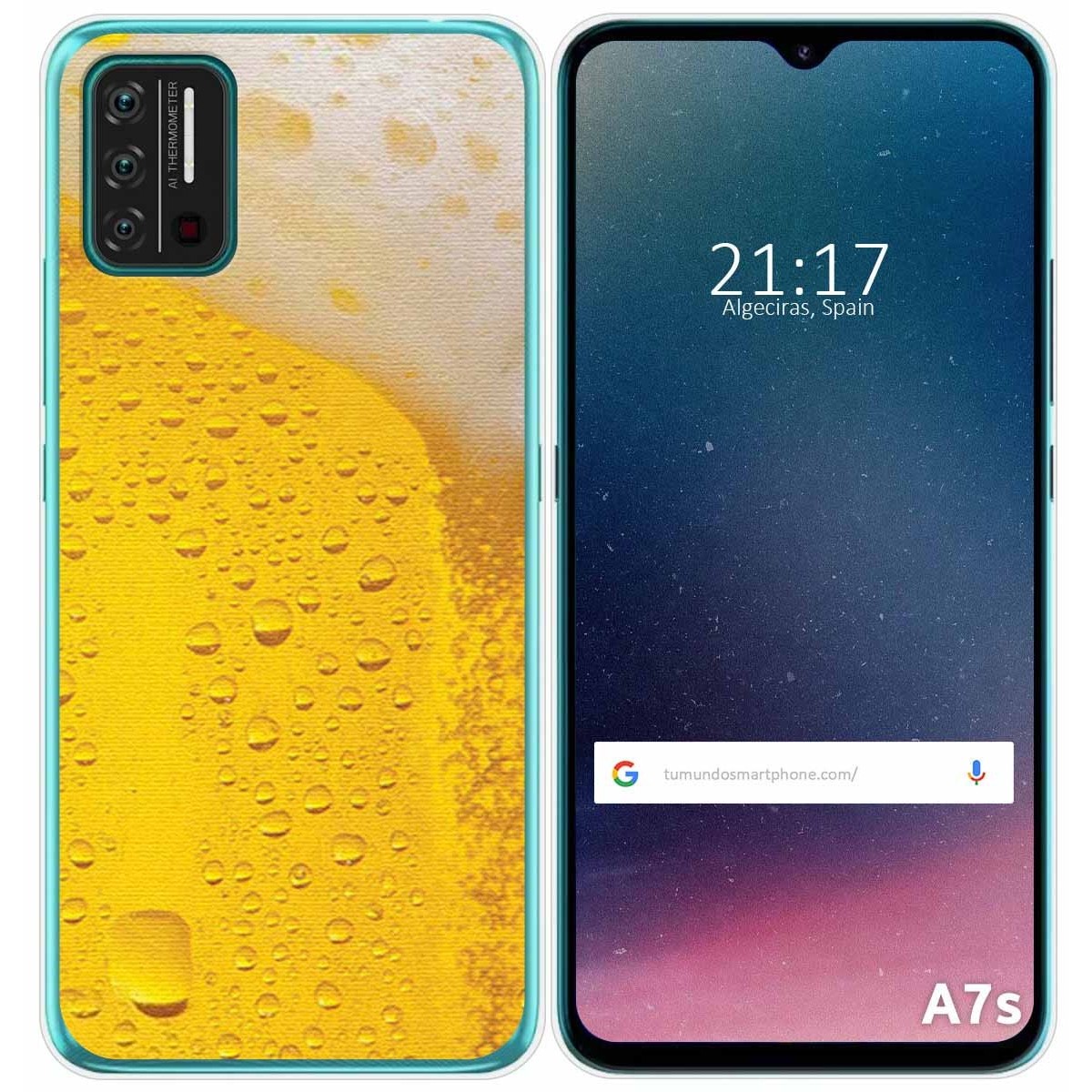 Funda Gel Tpu para Umidigi A7S diseño Cerveza Dibujos