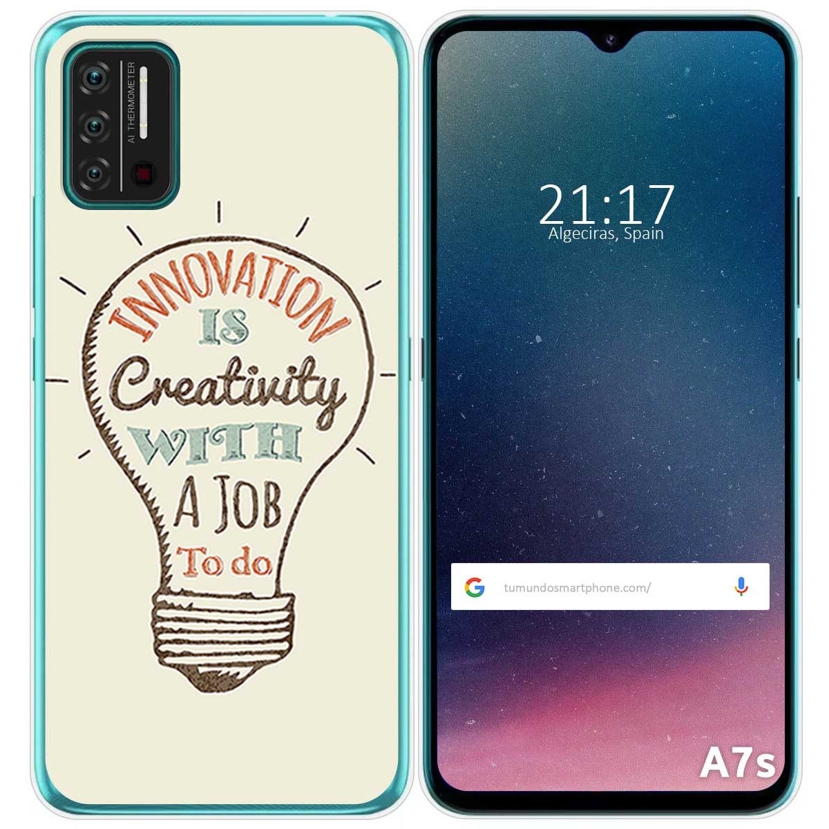 Funda Gel Tpu para Umidigi A7S diseño Creativity Dibujos