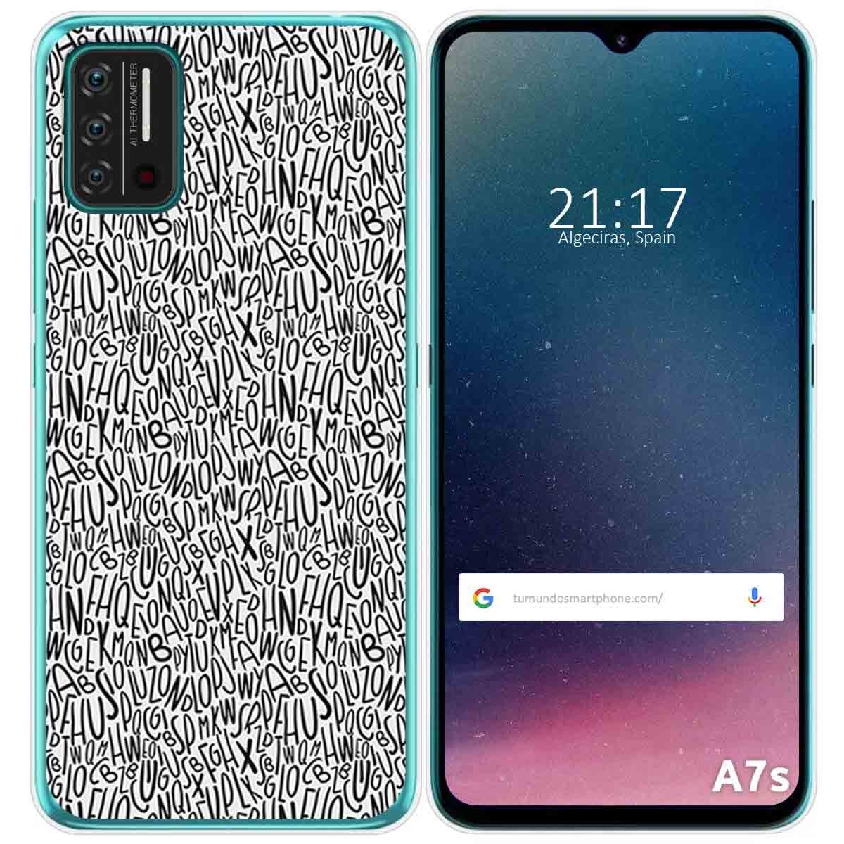 Funda Gel Tpu para Umidigi A7S diseño Letras Dibujos