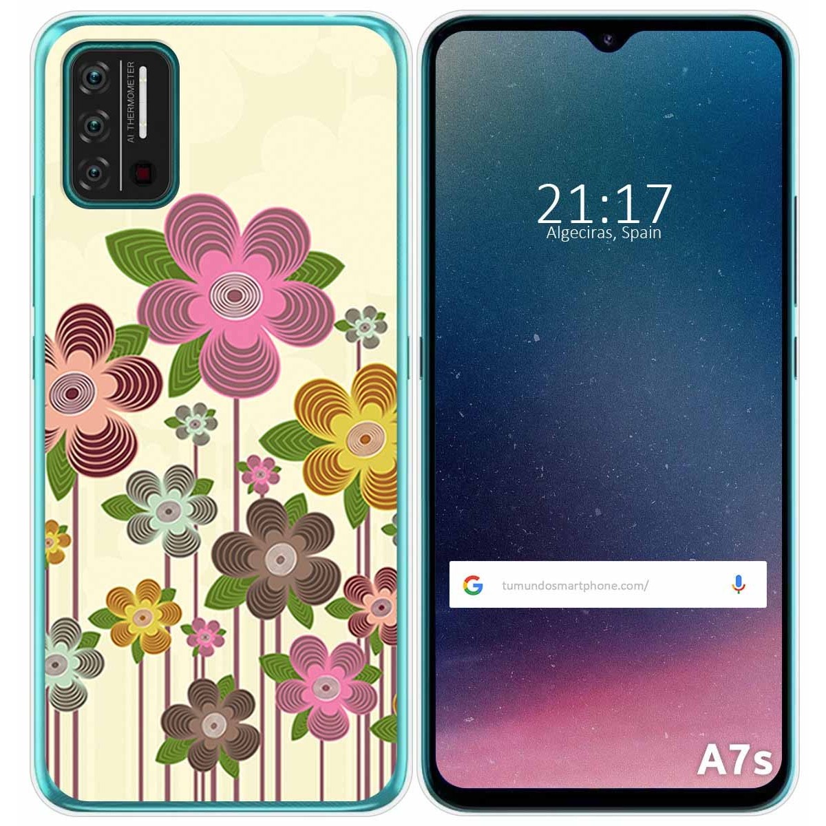 Funda Gel Tpu para Umidigi A7S diseño Primavera En Flor Dibujos