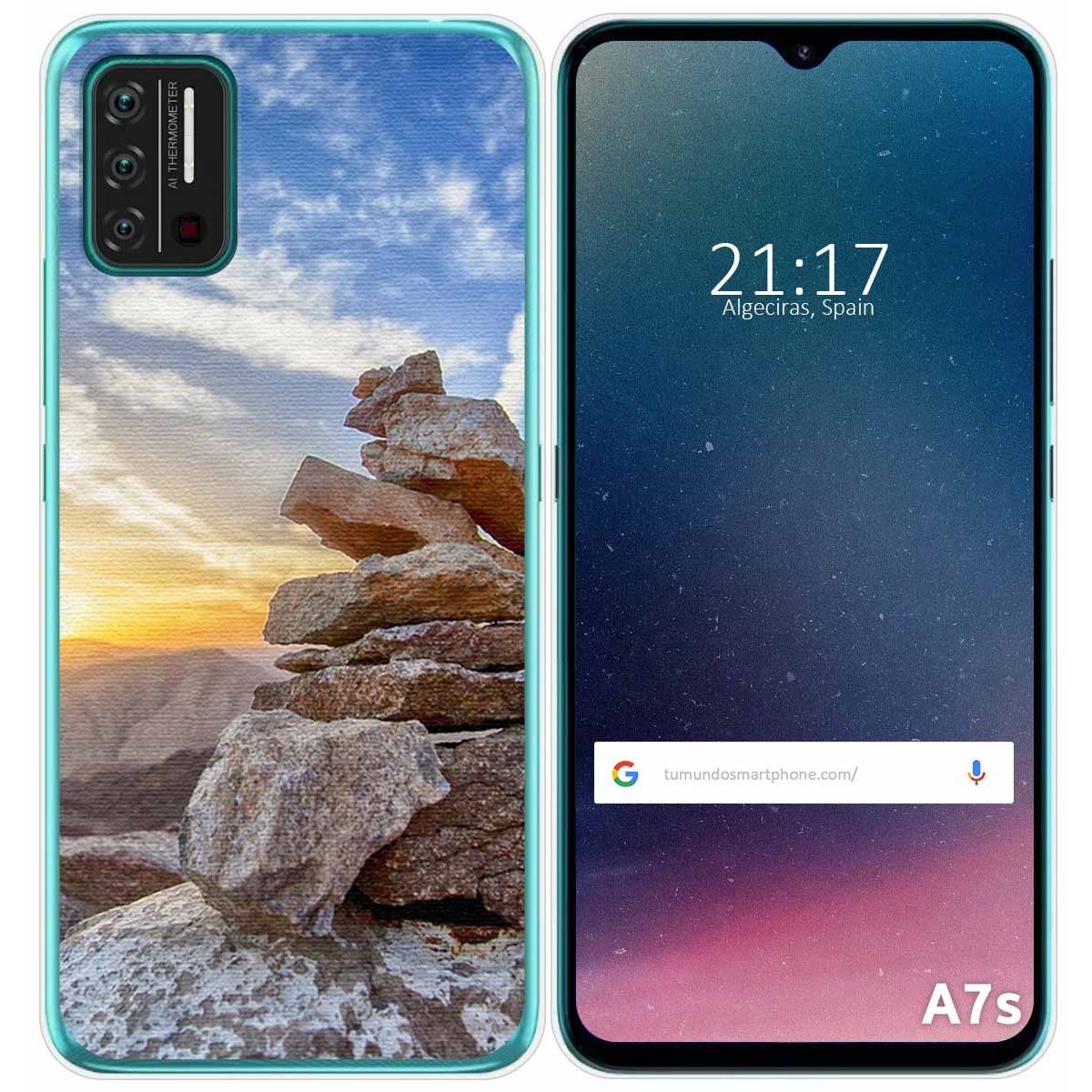 Funda Gel Tpu para Umidigi A7S diseño Sunset Dibujos
