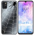 Funda Gel Transparente para Umidigi A9 Pro diseño Araña Dibujos