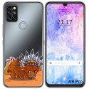 Funda Gel Transparente para Umidigi A9 Pro diseño Bufalo Dibujos