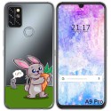 Funda Gel Transparente para Umidigi A9 Pro diseño Conejo Dibujos