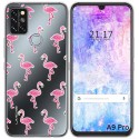 Funda Gel Transparente para Umidigi A9 Pro diseño Flamenco Dibujos
