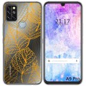 Funda Gel Transparente para Umidigi A9 Pro diseño Hojas Dibujos