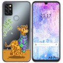 Funda Gel Transparente para Umidigi A9 Pro diseño Jirafa Dibujos