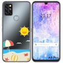 Funda Gel Transparente para Umidigi A9 Pro diseño Playa Dibujos