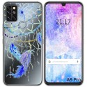 Funda Gel Transparente para Umidigi A9 Pro diseño Plumas Dibujos