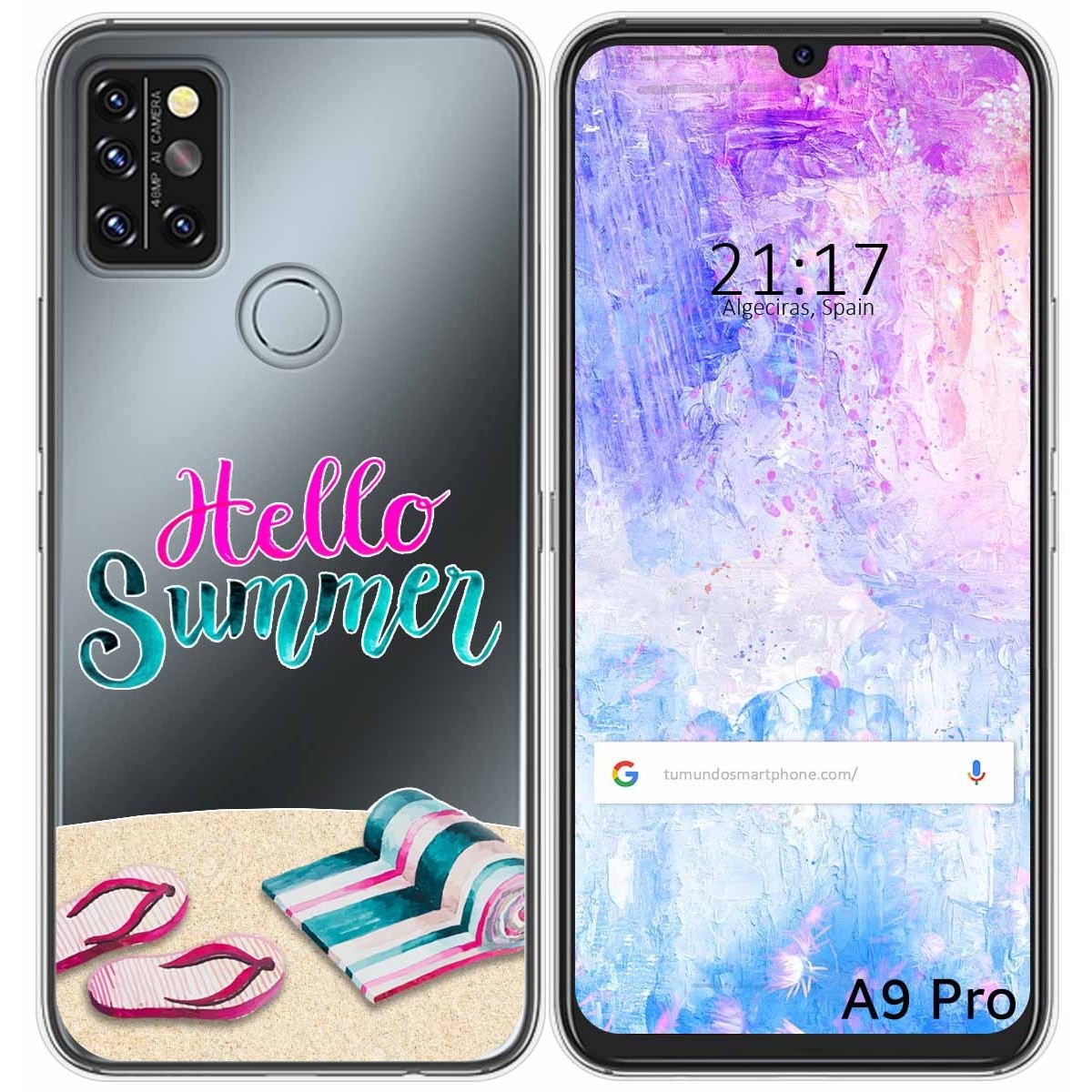 Funda Gel Transparente para Umidigi A9 Pro diseño Summer Dibujos