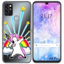 Funda Gel Transparente para Umidigi A9 Pro diseño Unicornio Dibujos