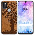 Funda Gel Tpu para Umidigi A9 Pro diseño Cuero 03 Dibujos