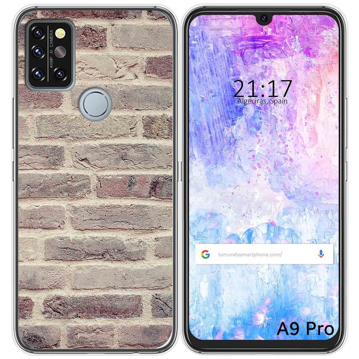 Funda Gel Tpu para Umidigi A9 Pro diseño Ladrillo 01 Dibujos