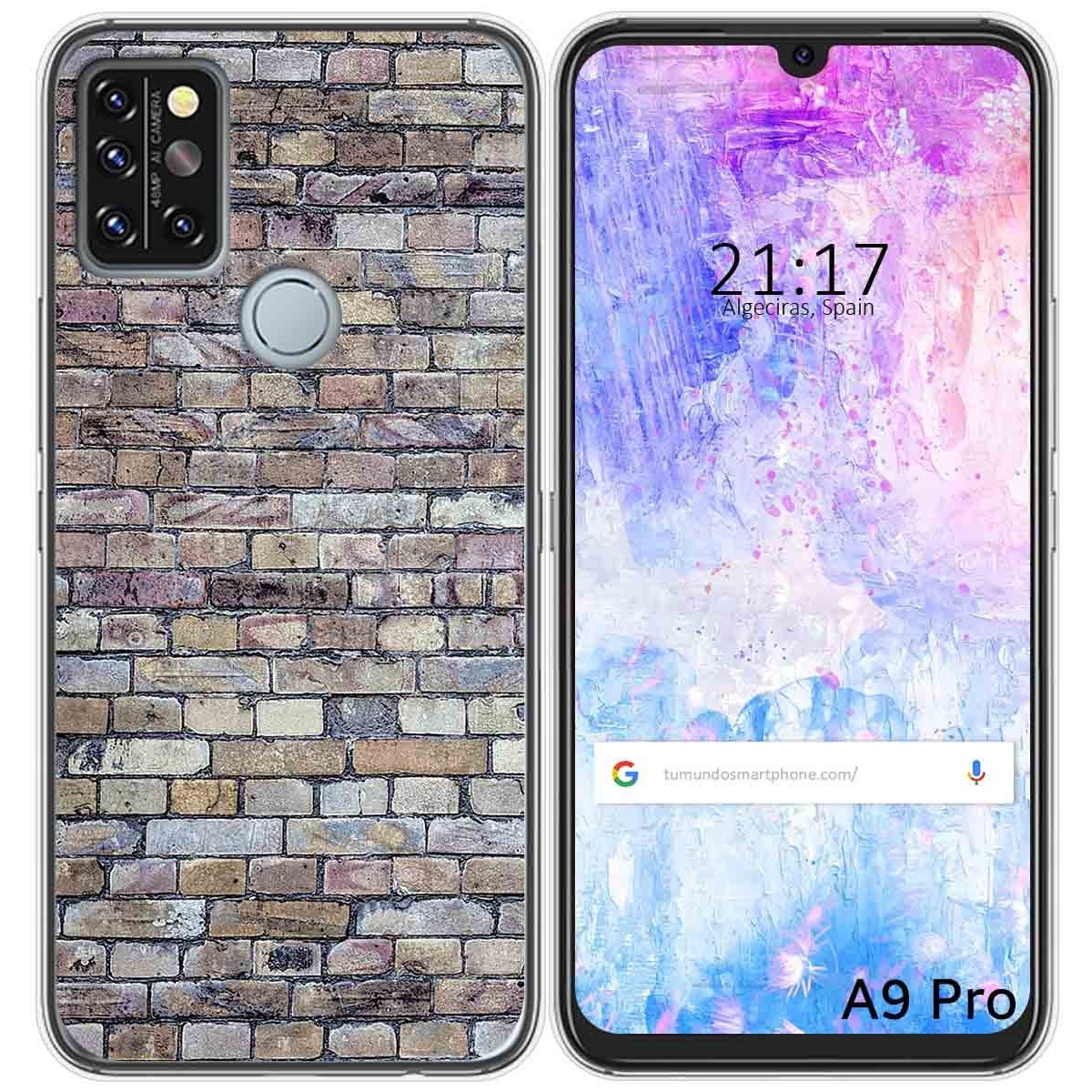Funda Gel Tpu para Umidigi A9 Pro diseño Ladrillo 02 Dibujos