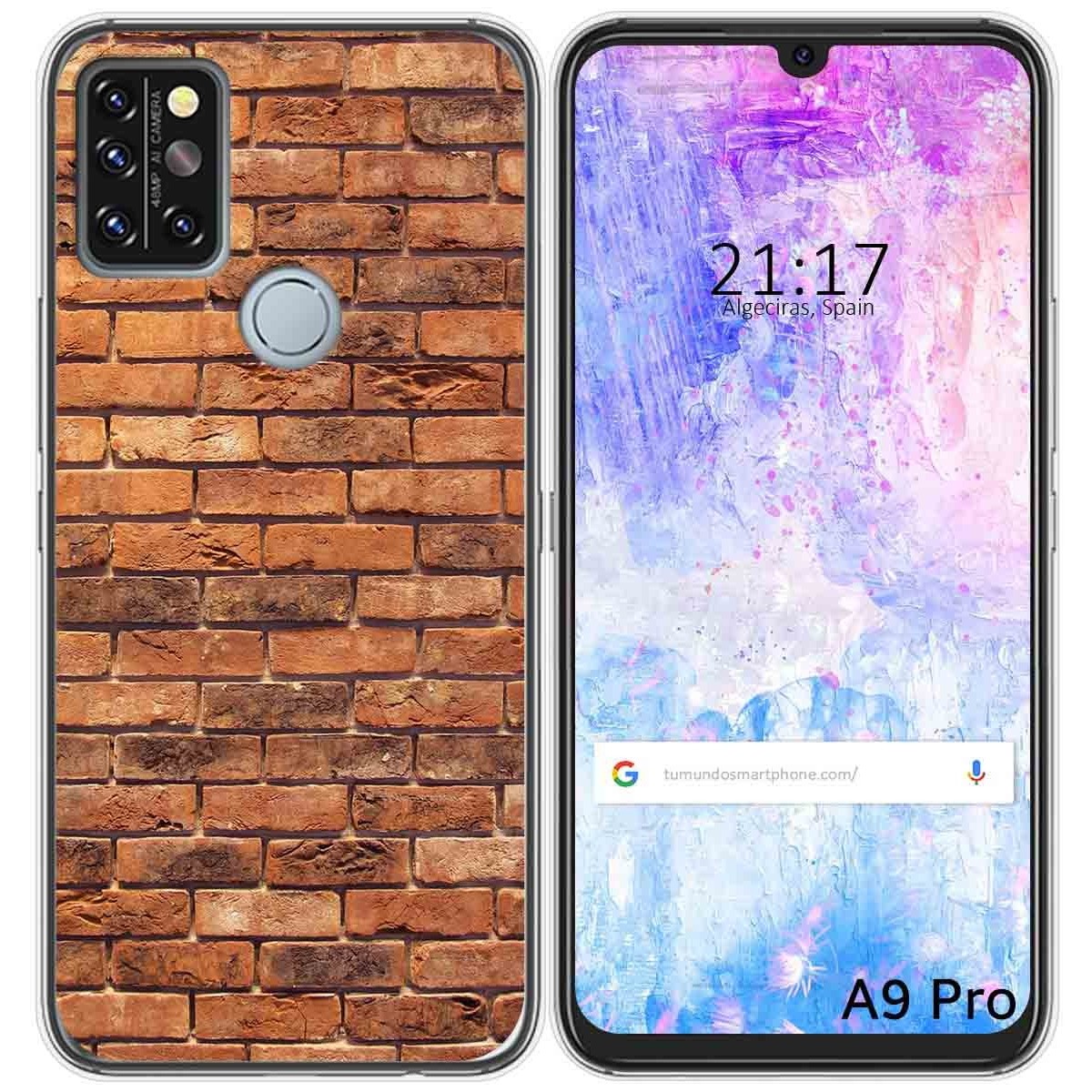 Funda Gel Tpu para Umidigi A9 Pro diseño Ladrillo 04 Dibujos