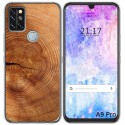 Funda Gel Tpu para Umidigi A9 Pro diseño Madera 04 Dibujos