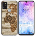 Funda Gel Tpu para Umidigi A9 Pro diseño Madera 07 Dibujos