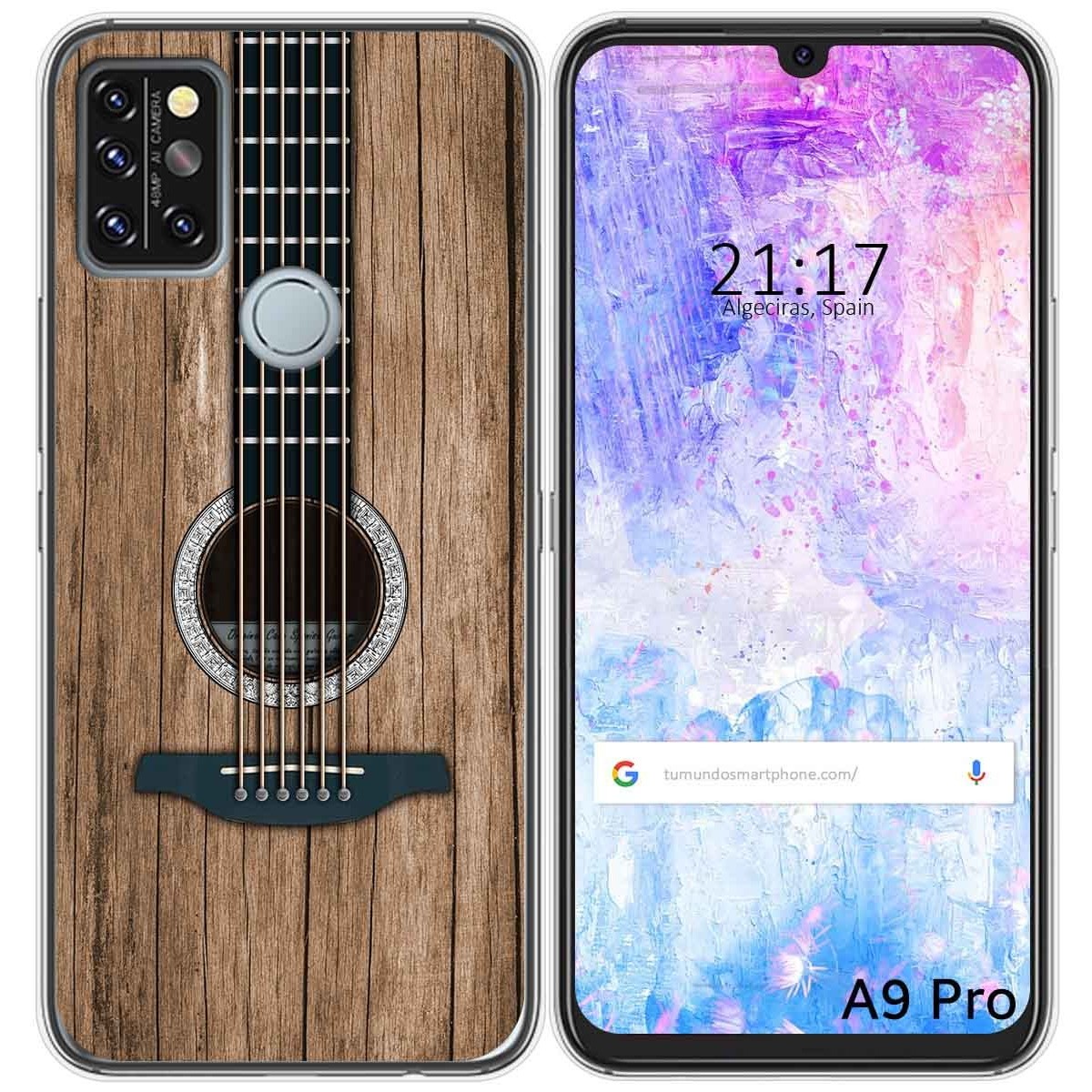 Funda Gel Tpu para Umidigi A9 Pro diseño Madera 11 Dibujos