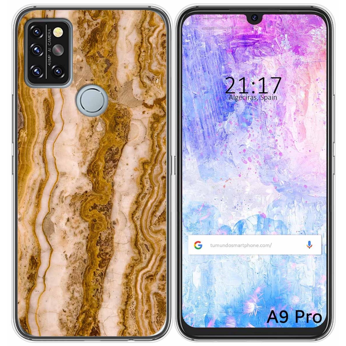 Funda Gel Tpu para Umidigi A9 Pro diseño Mármol 10 Dibujos