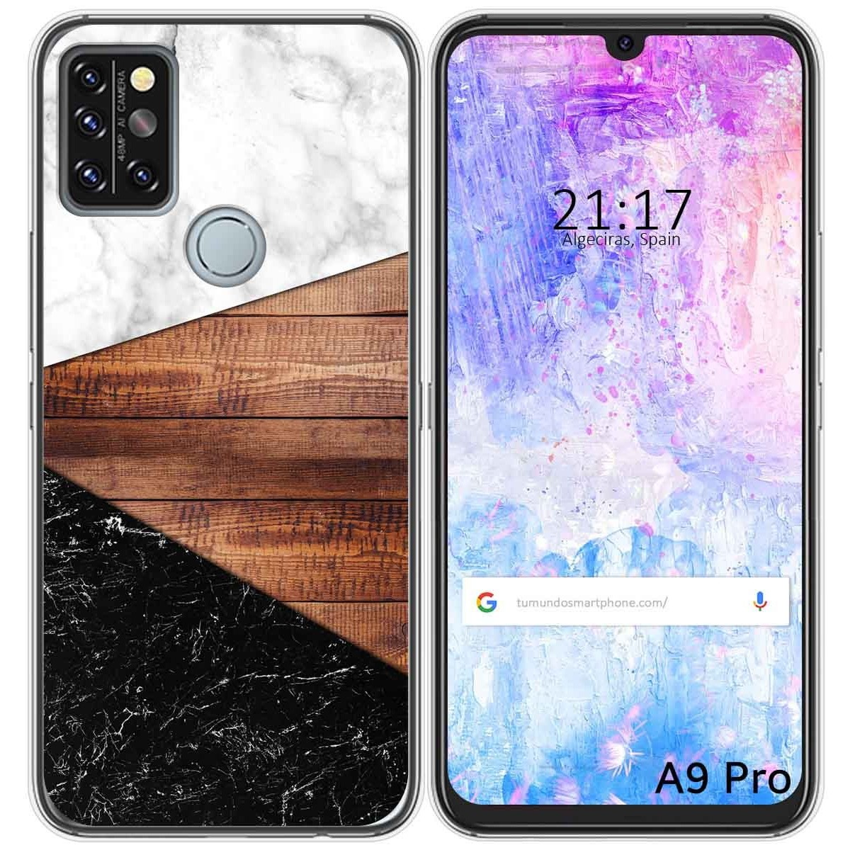 Funda Gel Tpu para Umidigi A9 Pro diseño Mármol 11 Dibujos