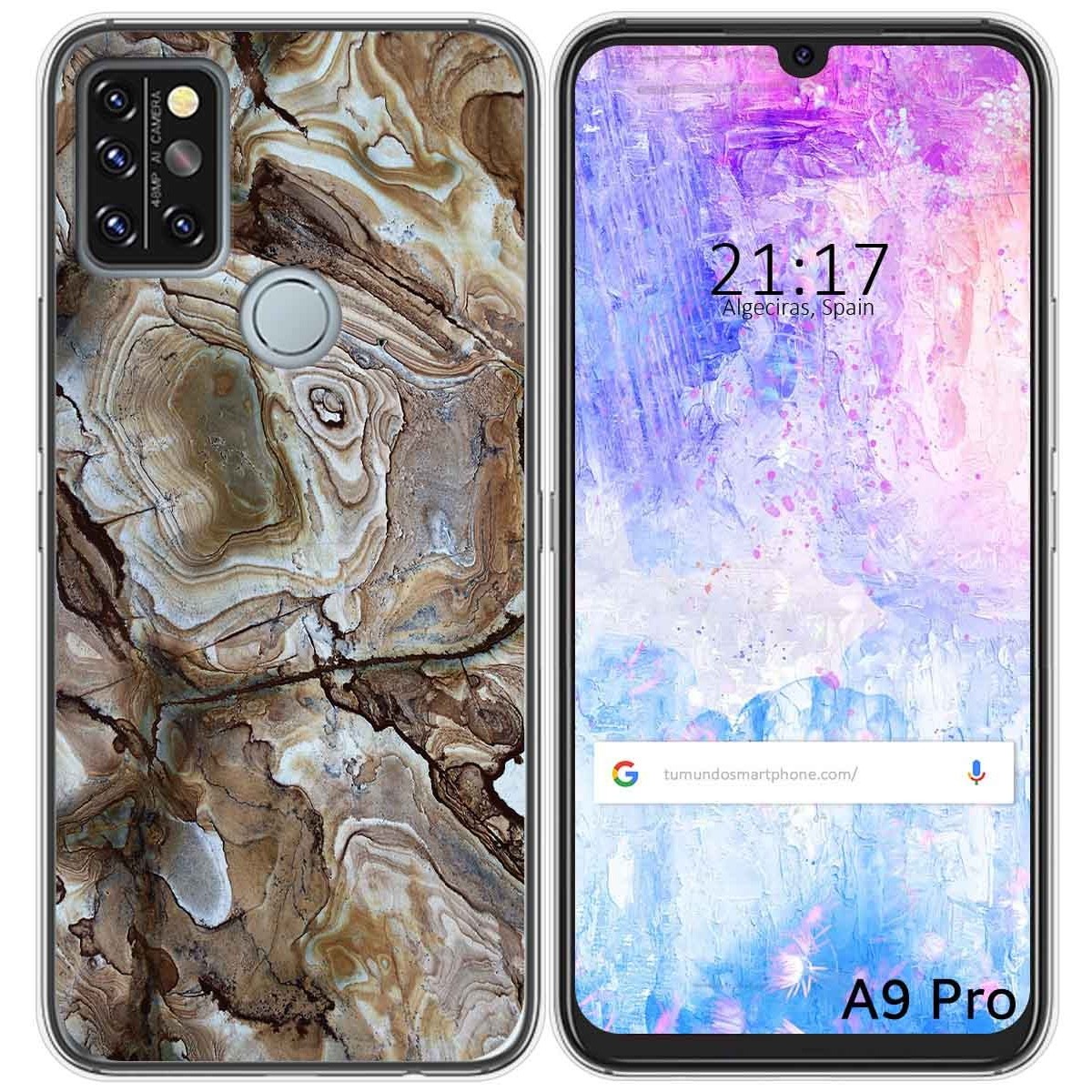 Funda Gel Tpu para Umidigi A9 Pro diseño Mármol 14 Dibujos