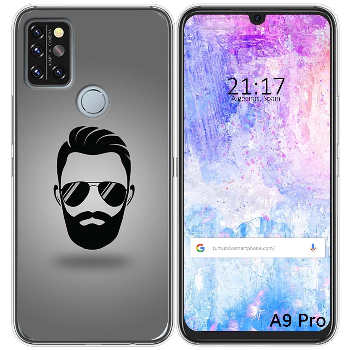 Funda Gel Tpu para Umidigi A9 Pro diseño Barba Dibujos