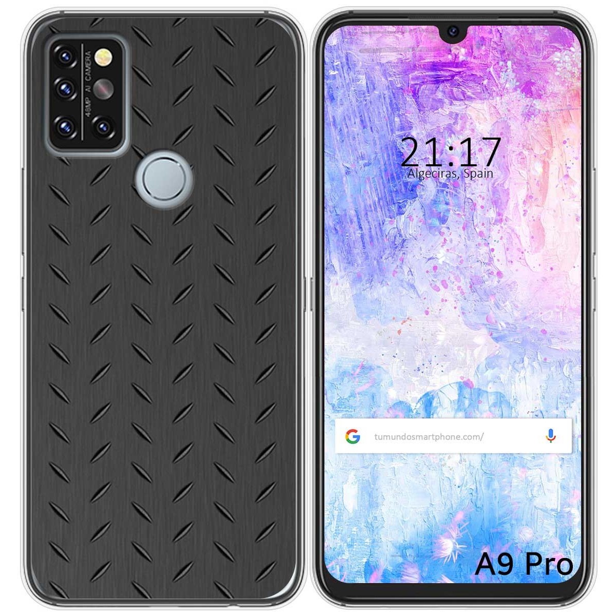 Funda Gel Tpu para Umidigi A9 Pro diseño Metal Dibujos