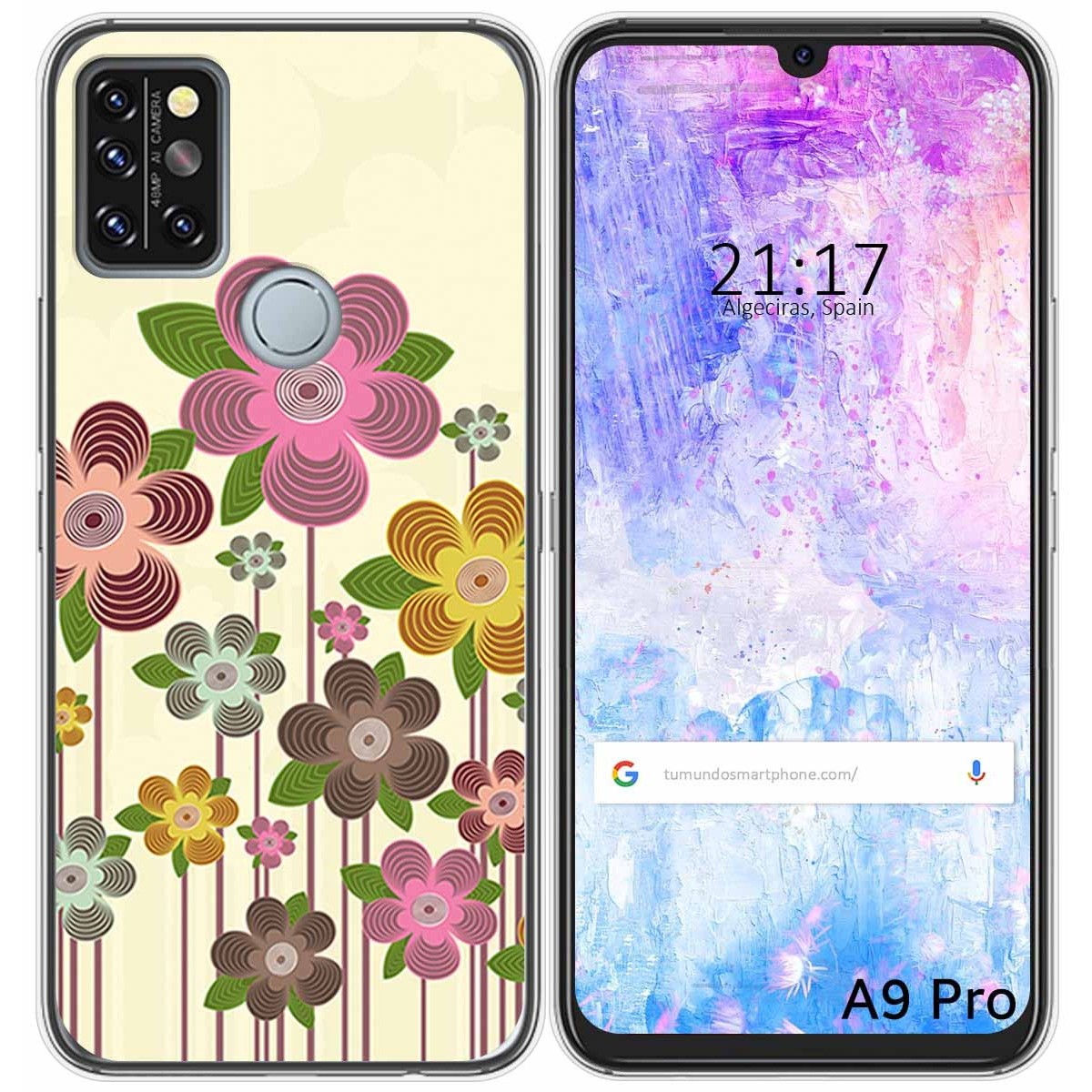 Funda Gel Tpu para Umidigi A9 Pro diseño Primavera En Flor Dibujos