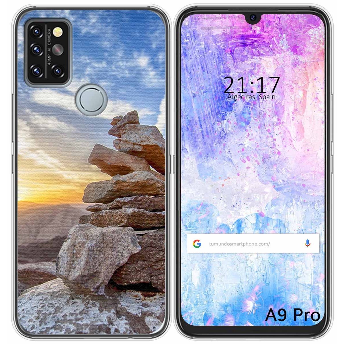 Funda Gel Tpu para Umidigi A9 Pro diseño Sunset Dibujos