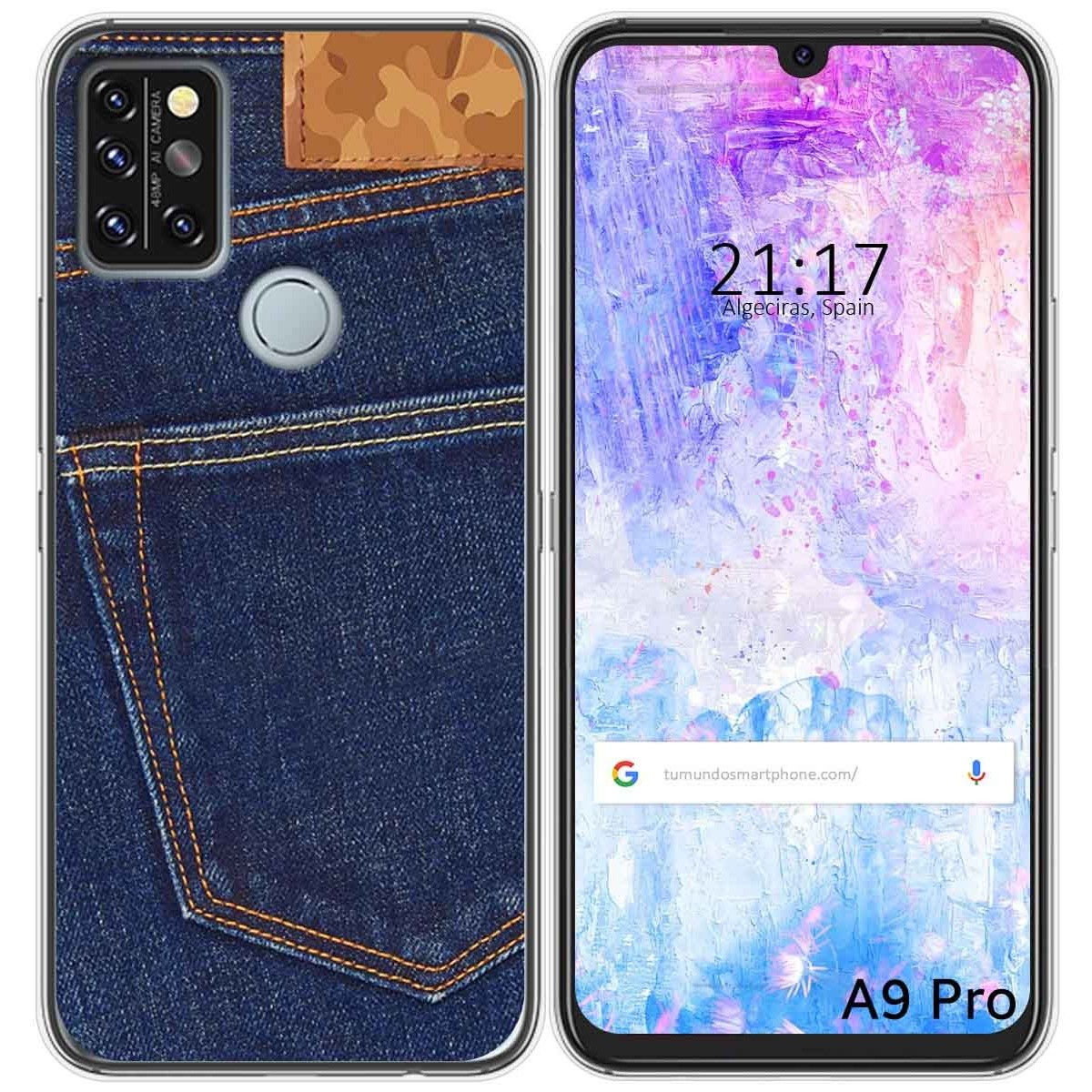 Funda Gel Tpu para Umidigi A9 Pro diseño Vaquero Dibujos