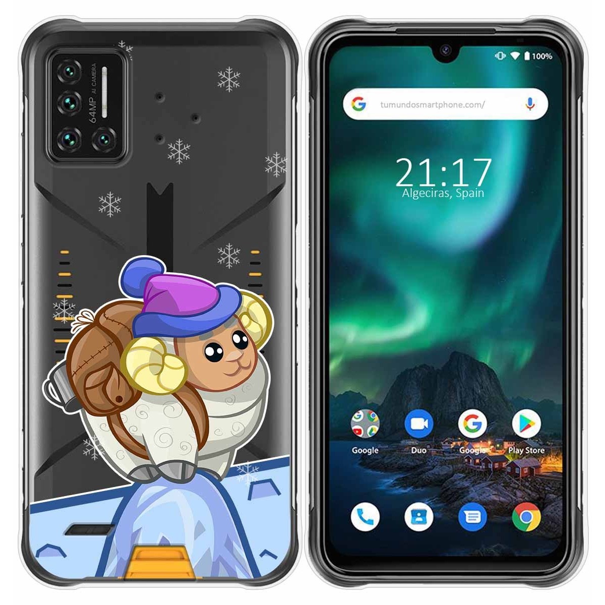 Funda Gel Transparente para Umidigi Bison diseño Cabra Dibujos