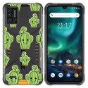 Funda Gel Transparente para Umidigi Bison diseño Cactus Dibujos