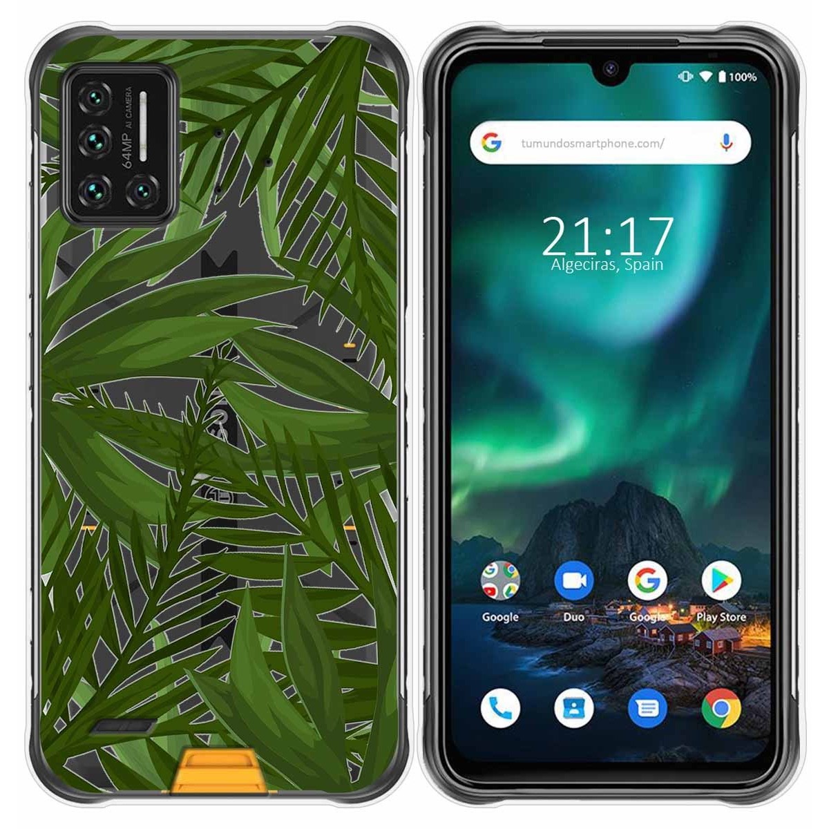 Funda Gel Transparente para Umidigi Bison diseño Jungla Dibujos