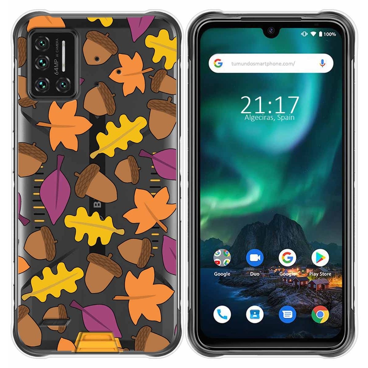 Funda Gel Transparente para Umidigi Bison diseño Otoño Dibujos