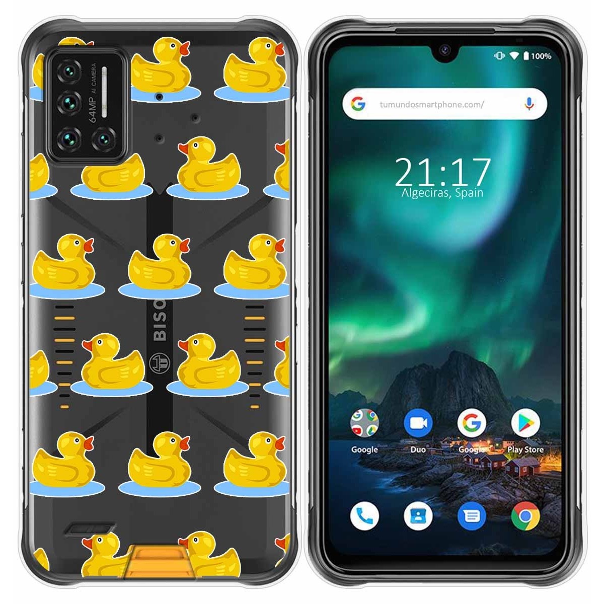 Funda Gel Transparente para Umidigi Bison diseño Pato Dibujos